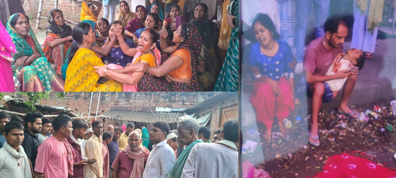 चंदौली में बड़ा सड़क हादसा: मंदिर से लौटने समय ट्रक ने एक ही परिवार के तीन लोगों को कुचला, तीनों की मौत, बुझ गया घर का इकलौता चिराग