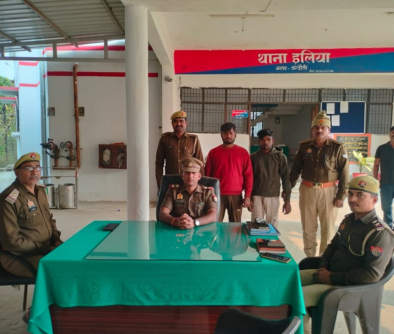 इलिया–चकिया पुलिस की संयुक्त कार्रवाई: 11 गोवंशों को वध से बचाया, तस्करी में शामिल तीन गिरफ्तार