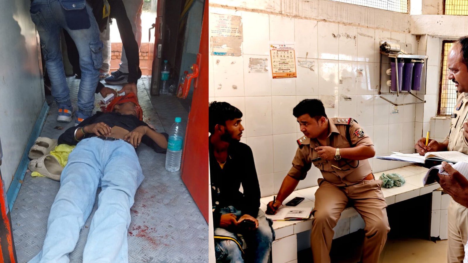 सकलडीहा स्टेशन पर ट्रेन में सवार युवक को पत्थर लगने से सर में आई गंभीर चोट: काफी देर तक बहता रहा खून, सीएससी डाक्टरों ने मृत घोषित किया