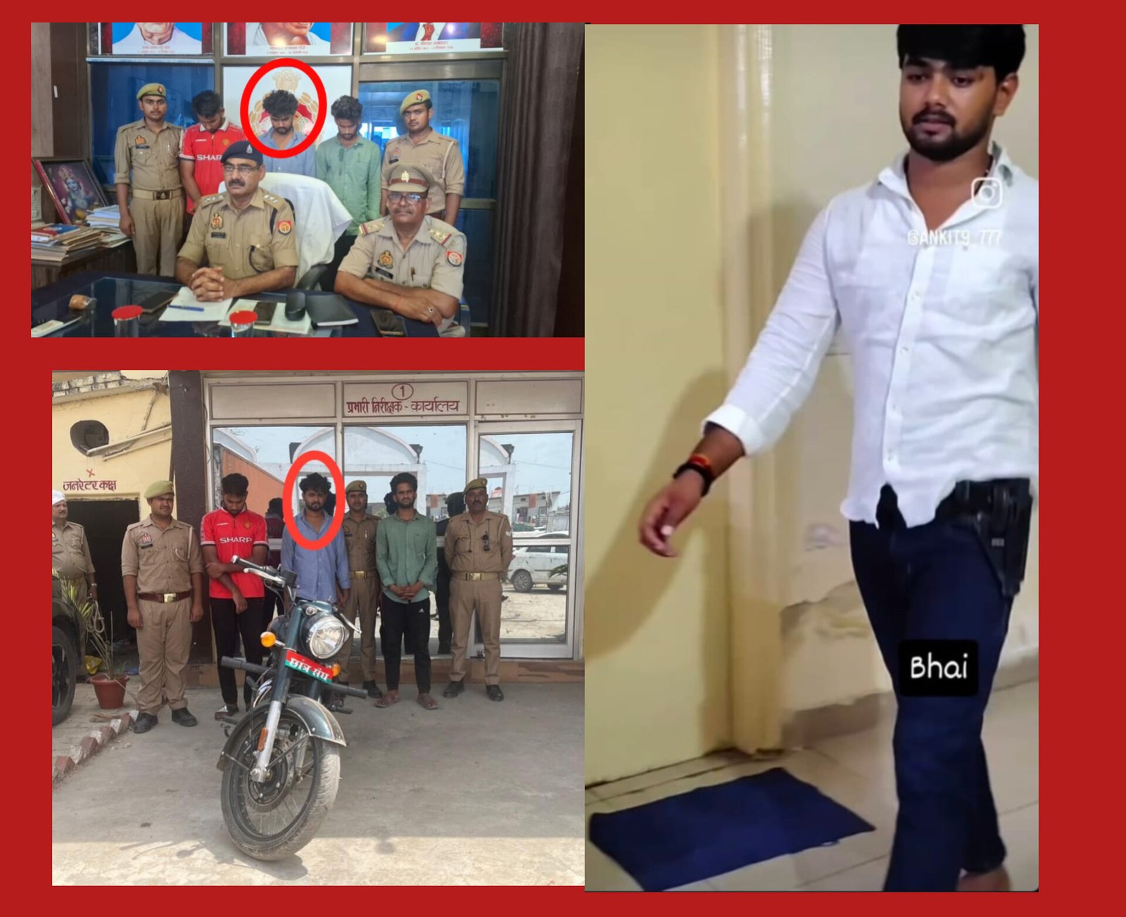 क्रिकेट विवाद से शुरू हुई रंजिश, युवती को लेकर बढ़ा मामला: फायरिंग और रंगदारी केस में तीन गिरफ्तार. अलीनगर पुलिस ने तमंचा, कारतूस और घटना में प्रयुक्त बुलेट बाइक किया बरामद