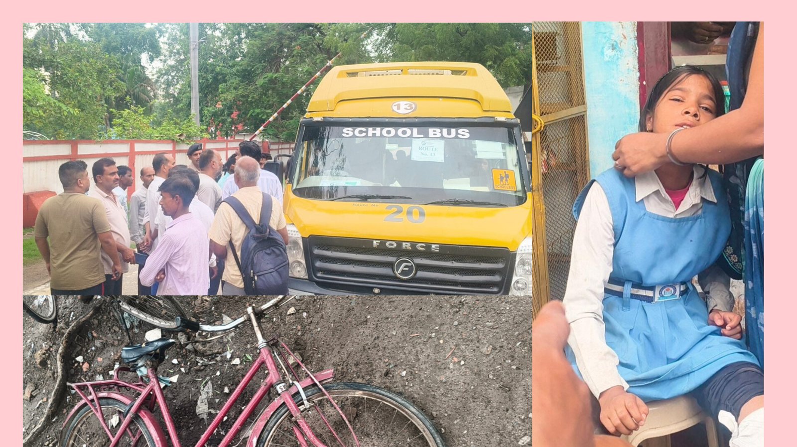 Chandauli News: स्कूल बस की टक्कर से साइकिल सवार छात्रा घायल, आरपीएफ ने पहुंचाया अस्पताल, डीआरएम बिल्डिंग के पास हुआ हादसा