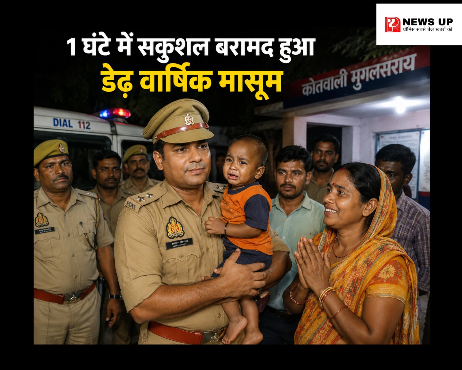 Chandauli Crime: मुगलसराय में डेढ़ वर्षीय मासूम लापता, थानाध्यक्ष विजय प्रताप सिंह की सतर्कता और त्वरित कार्रवाई से एक घंटे में अमोघपुर से सकुशल बरामद