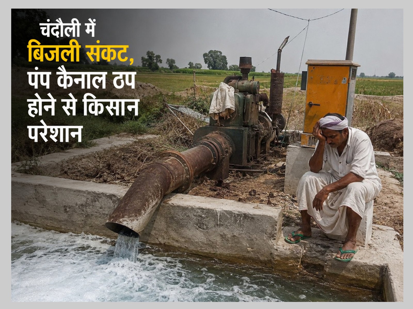 Chandauli News: चंदौली में बारिश की बेरुखी से बढ़ा बिजली संकट, पंप कैनाल ठप होने से किसान परेशान, देर रात तक हो रही बिजली कटौती