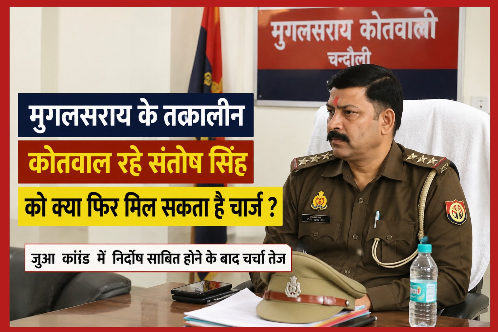 Chandauli Crime: ADG के तबादले के बाद फिर चर्चा में मुगलसराय का जुआकांड, क्या जांच में निर्दोष पाए जाने पर इंस्पेक्टर संतोष कुमार सिंह को मिलेगी दोबारा जिम्मेदारी?
