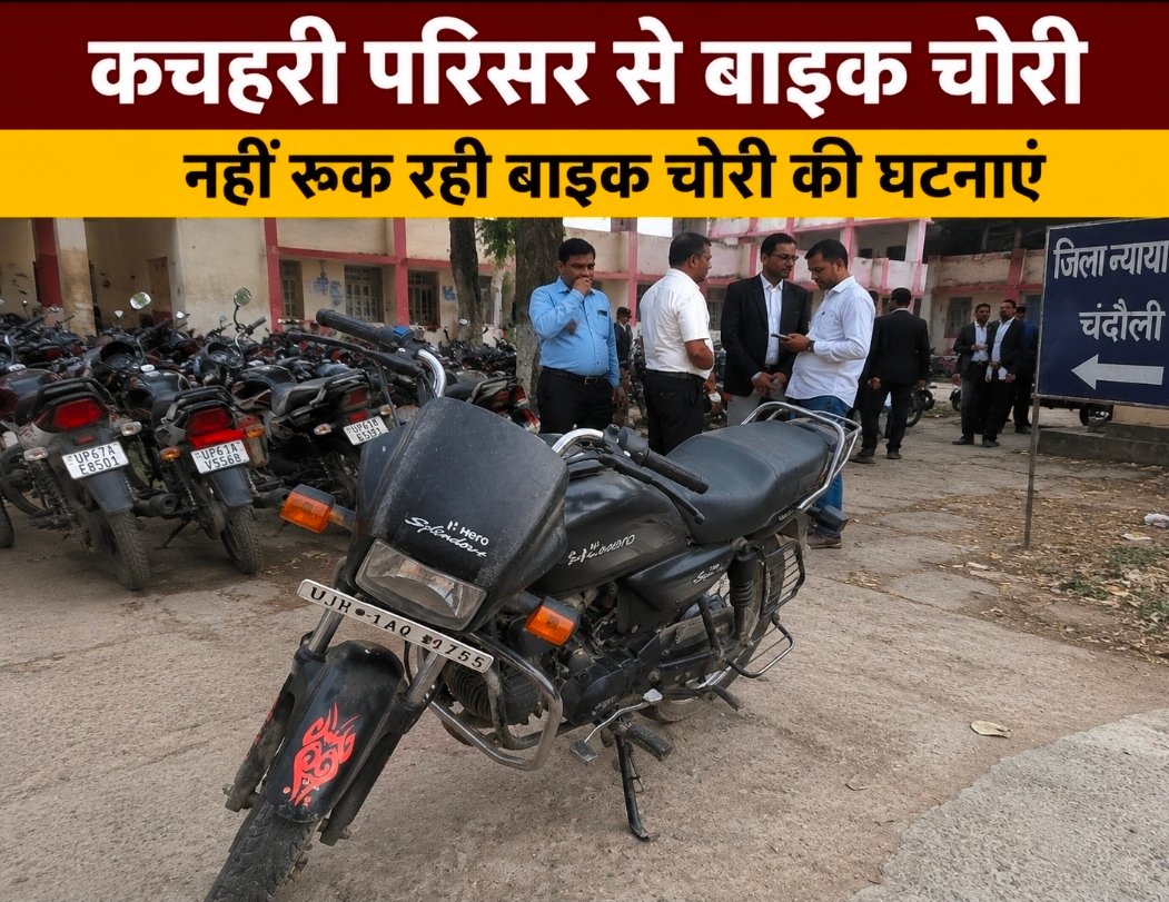 कप्तान साहब! सदर कोतवाली क्षेत्र में नहीं थम रही बाइक चोरी की घटनाएं: अब कचहरी परिसर से अधिवक्ता की बाइक चोरी, घटनाओं पर अंकुश लगाने में सदर कोतवाल फेल