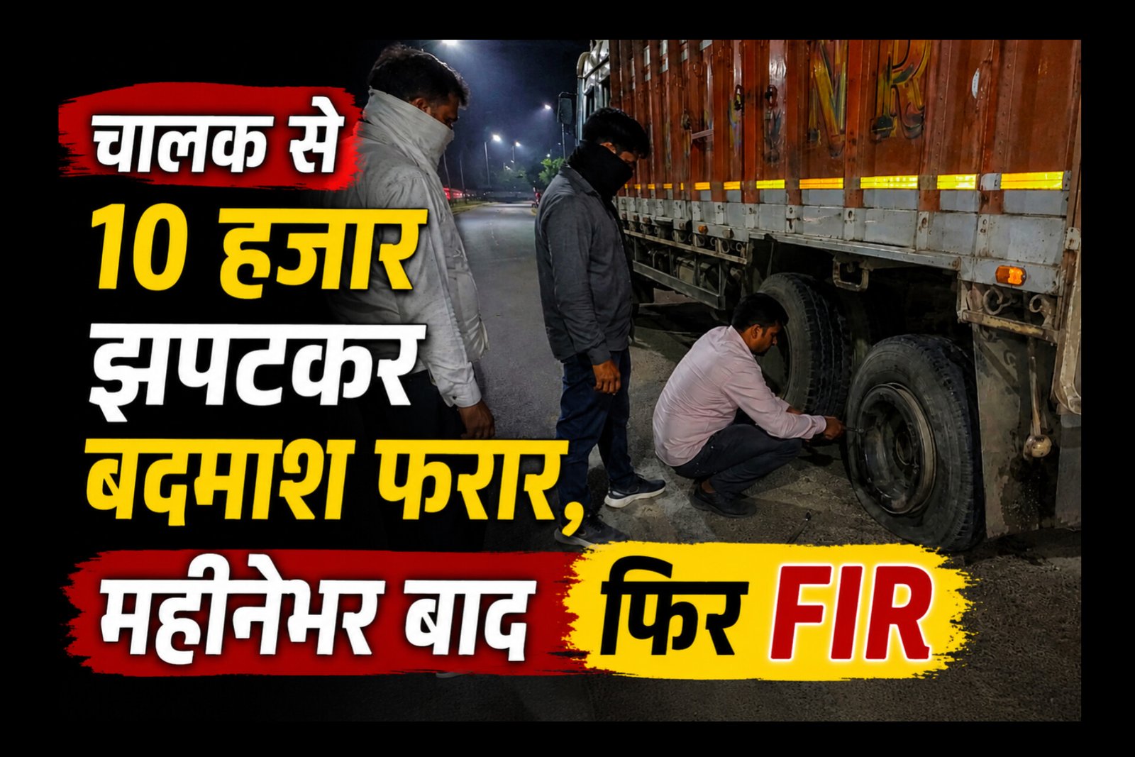 Chandauli Crime: टायर फटा तो घेरा, मदद के बहाने 10 हजार झपटे! महीनेभर बाद सदर कोतवाली में दर्ज हुआ मुकदमा, हाईवे पर ट्रक चालकों की सुरक्षा सवालों में