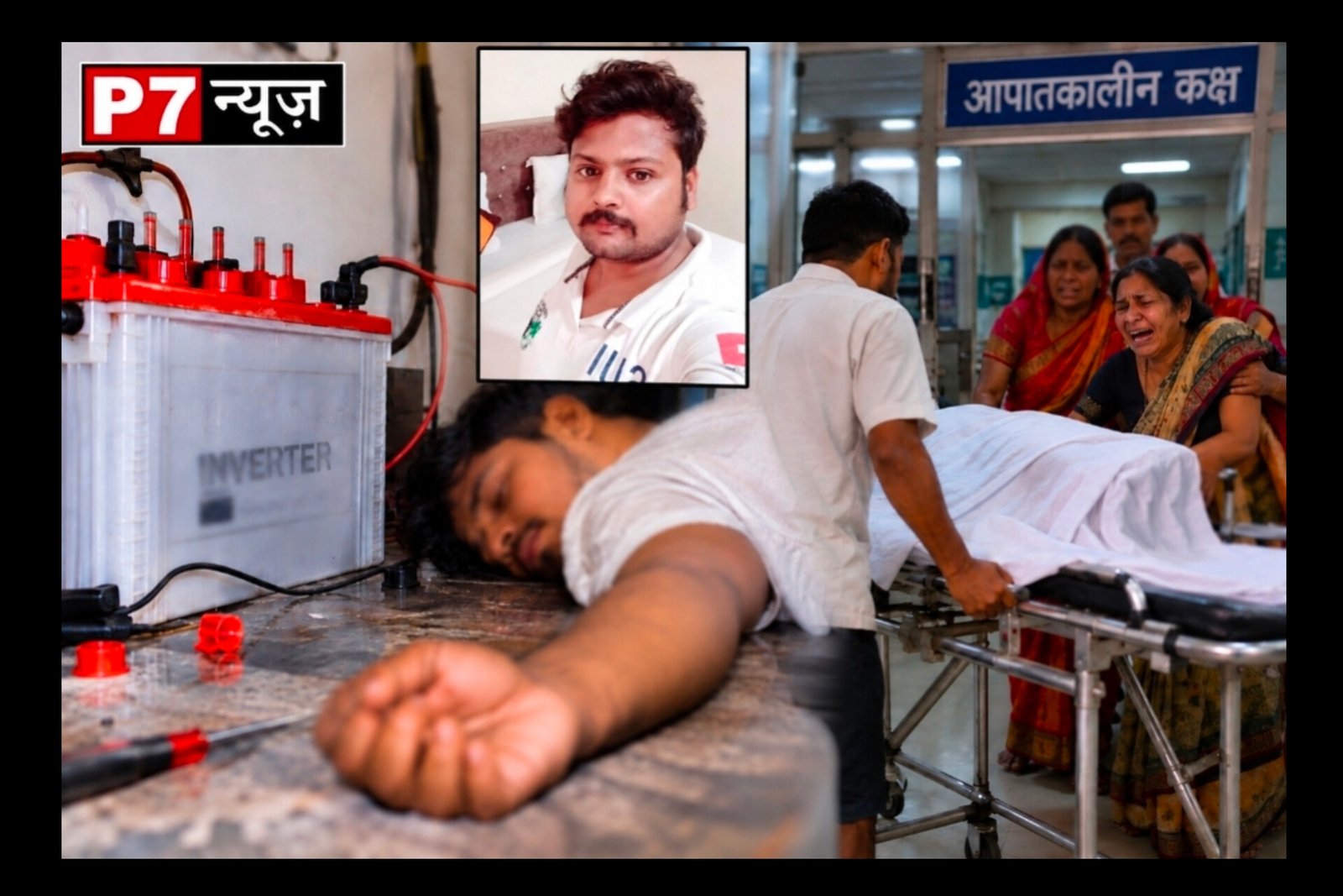 Chandauli News: सकलडीहा में दर्दनाक हादसा: इनवर्टर की बैटरी में पानी डालते समय करंट की चपेट में आया युवक, मौत, परिजनों में मचा कोहराम