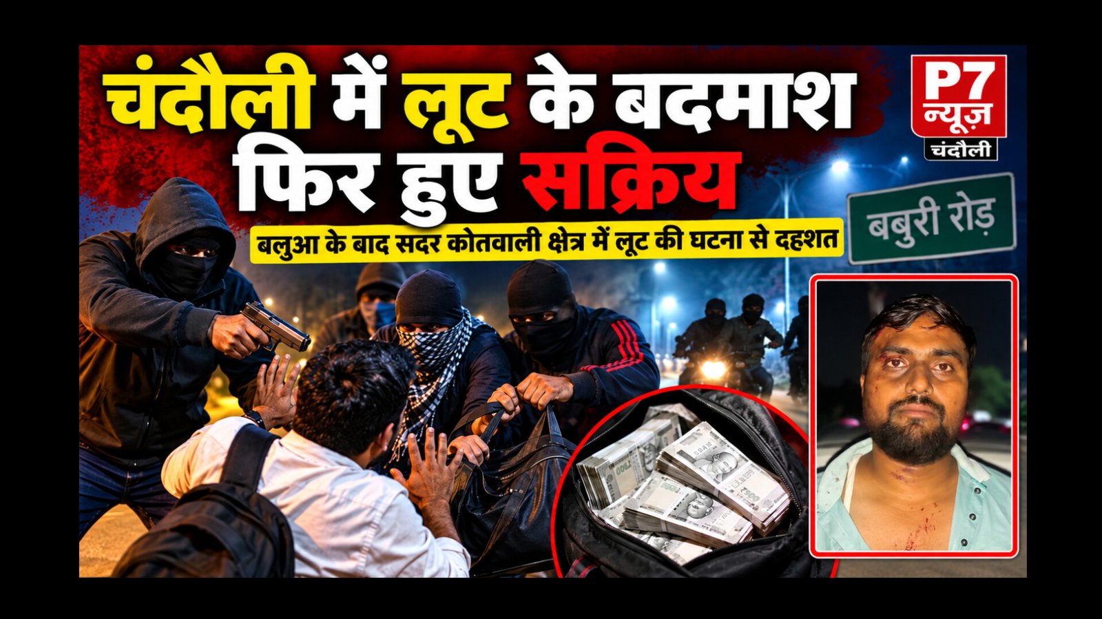 Chandauli Crime: चंदौली में बेखौफ बदमाशों का आतंक! बलुआ के बाद सदर में असलहे के बल पर जनसेवा केंद्र कर्मचारी से 6 लाख की लूट, SP बोले—कुछ बदमाश हिरासत में लिए गए